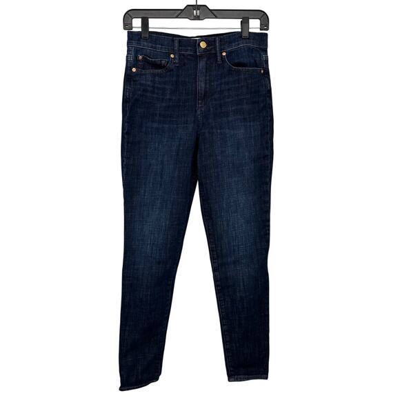 GAP High-Rise Skinny Jeans Sz 28 Slim Leg Dark Wash 2010s Stretch Denim - Picture 1 of 8